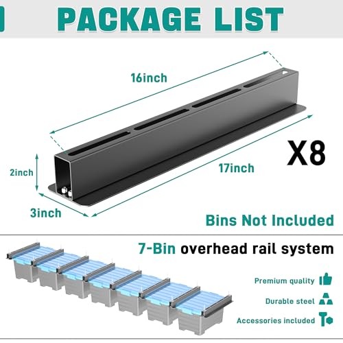 Ceiling Storage Rack, Heavy Duty Overhead Storage Rack for Garage, Adjustable