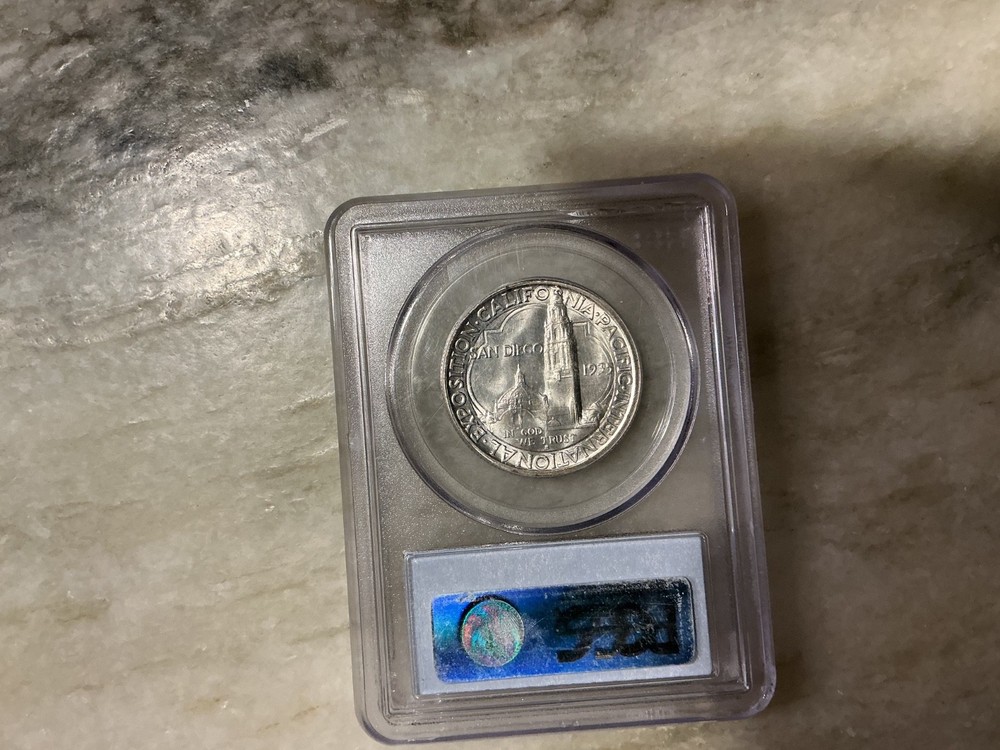 1935-S Silver San Diego Commemorative Half Dollar MS65