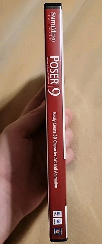 Poser 9 (PC, MAC, Smith Micro Software 2-Disc) Create 3D Character Art Animation