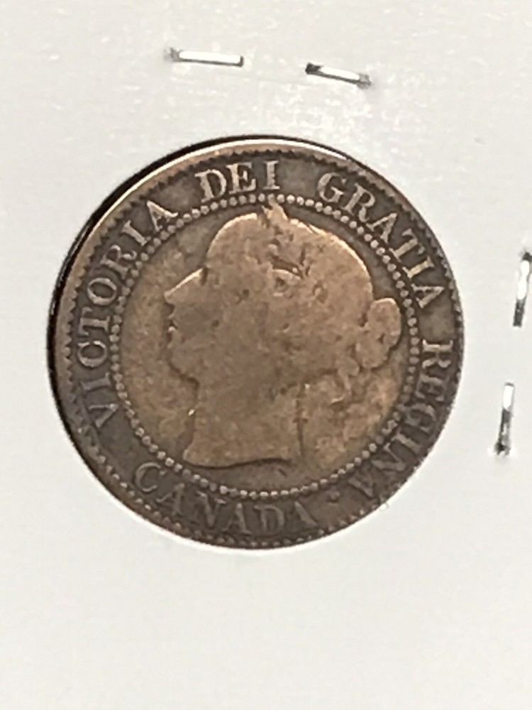 Canada 1859 Old Coin One Cent Vintage