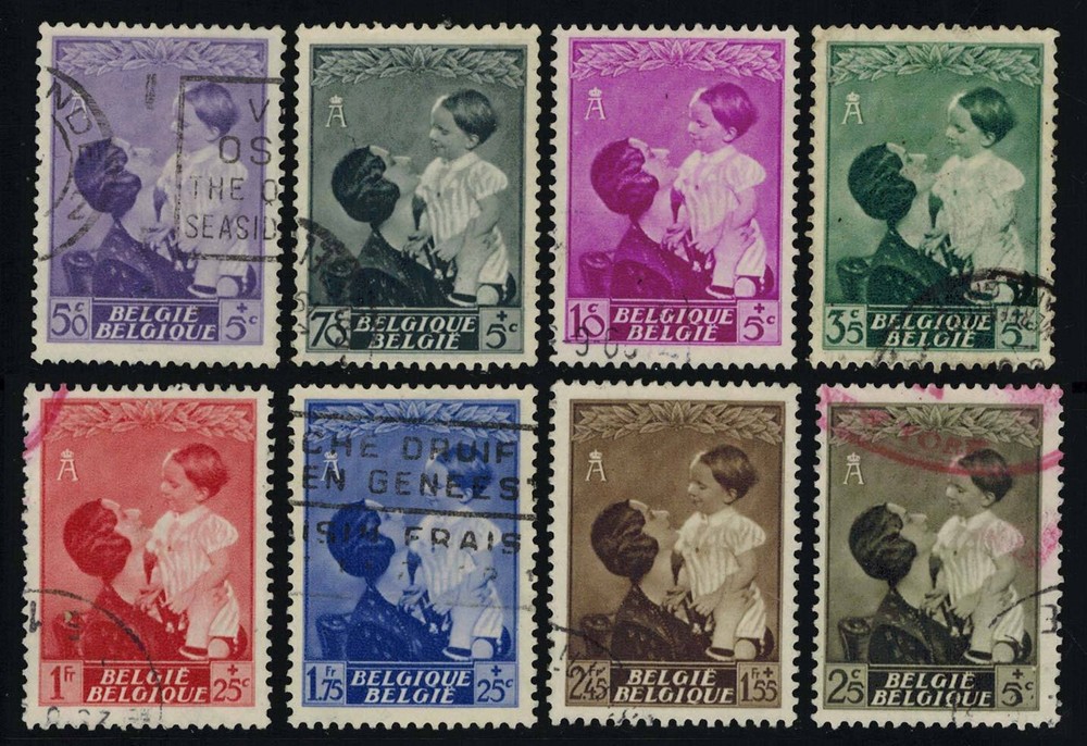 Belgium Scott B189-B196 Used.