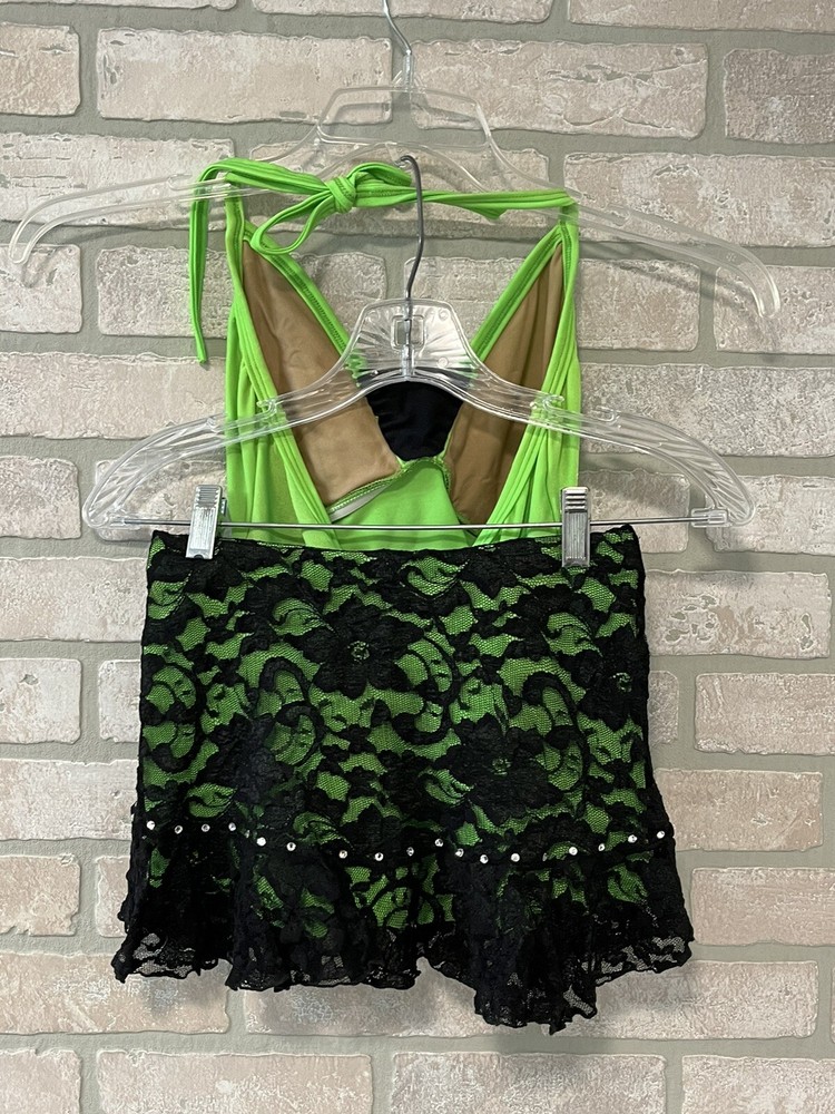 Dance Costume Green & Black