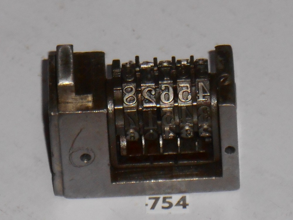 WETTER | Reverse letterpress numbering machine | 754