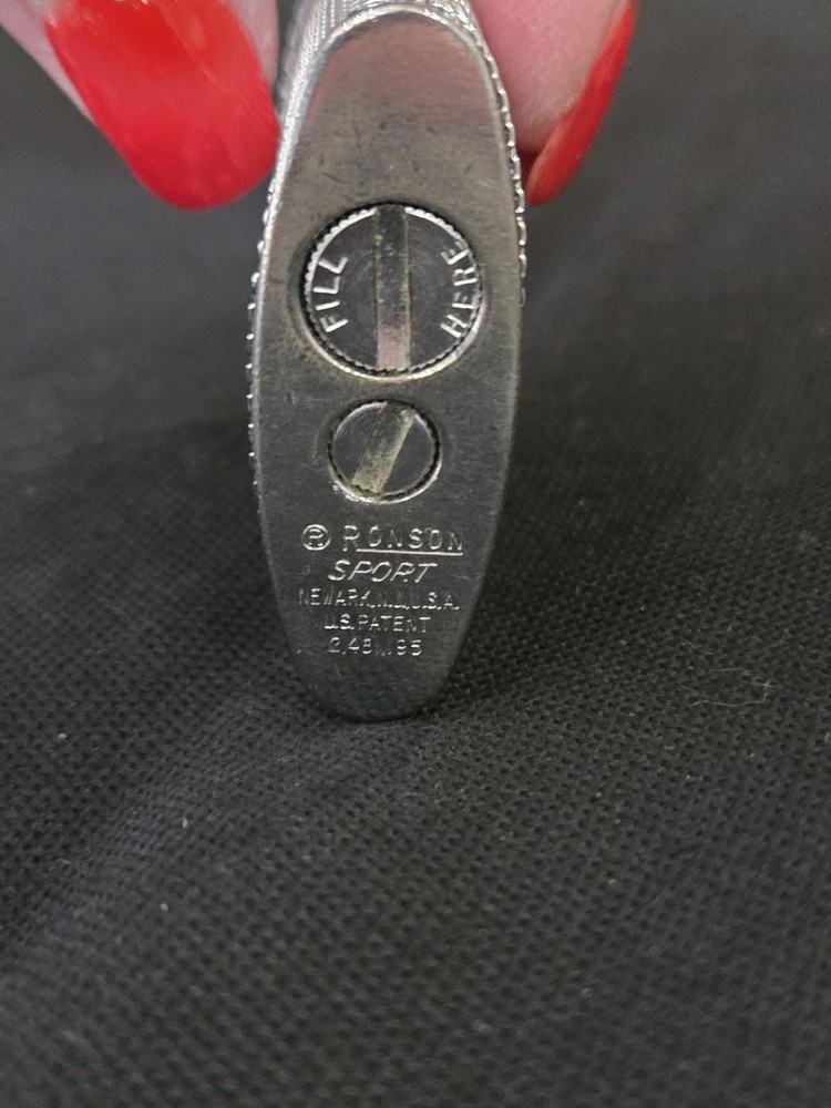 1940's Ronson Sport Silver Mesh Pocket Lighter B88