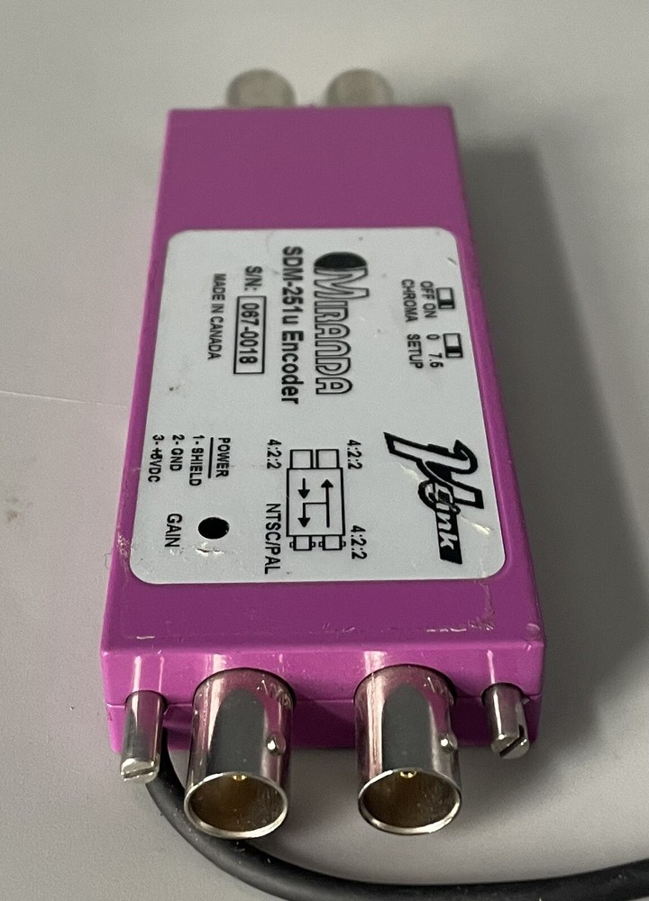Untested — Miranda SDM-251u NTSC/PAL Encoder Converter