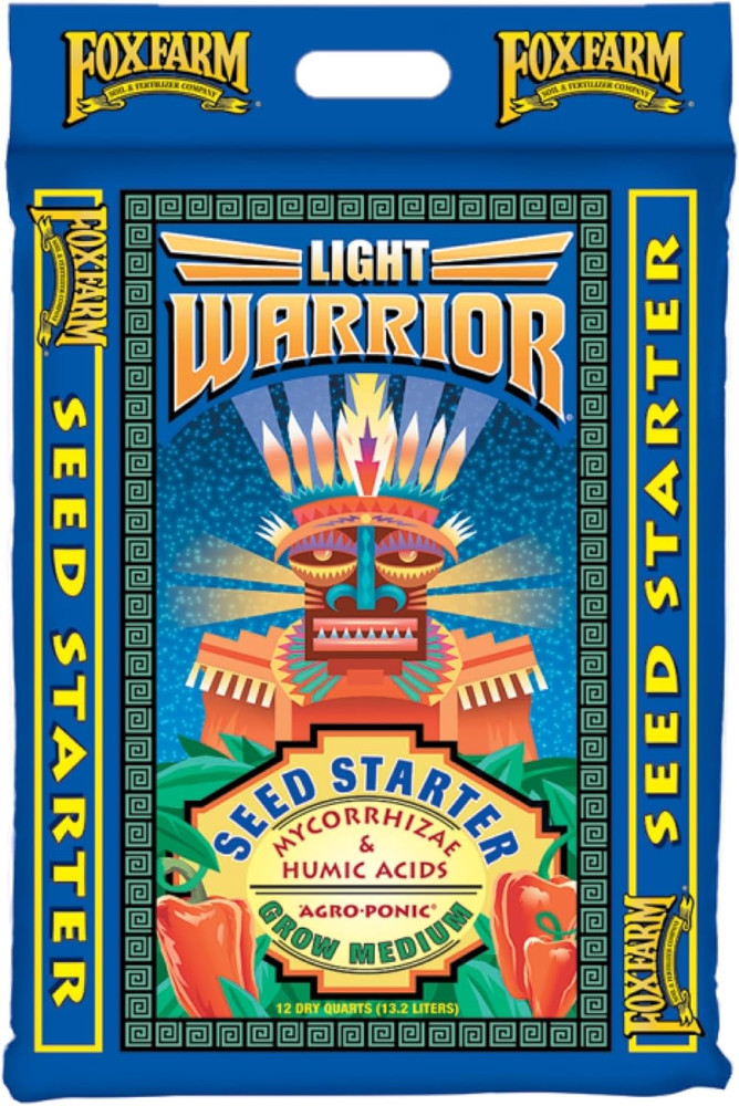 Light Warrior Seed Starter Growing Medium, 12 Quart - Beneficial for Seed Germin