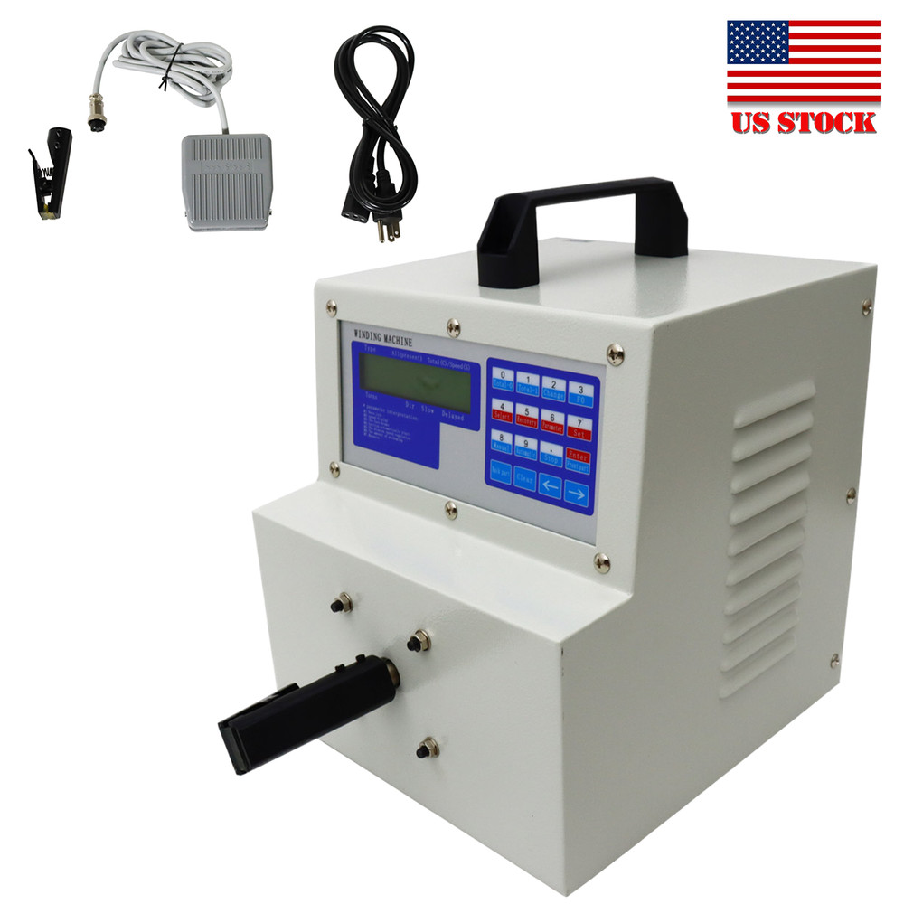 110V Wire Twisting Machine High-Speed Automatic Cable Winding w/LCD Display