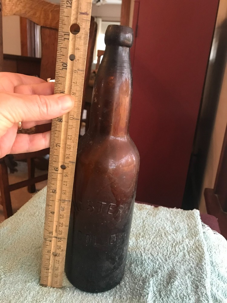 hoster col o brown beer bootle 11 1/2 inces tall