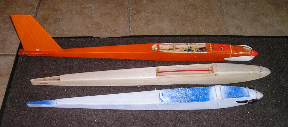 WANDERER PLAN + CONSTRUCTION & POWER POD ARTICLES for 72" RC Model Sailplane