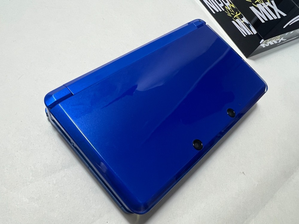 Nintendo 3DS Cobalt Blue Console Complete In Box Tested Working Excellent