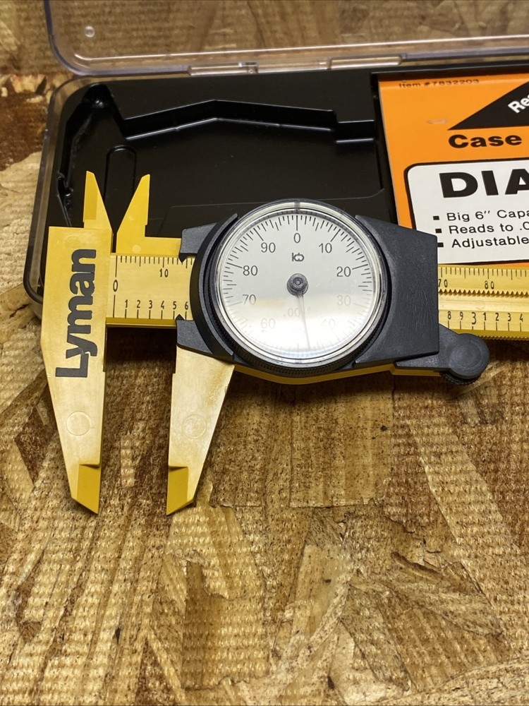 Lyman Polymer 5" Dial Caliper Bullet Reloading: Swiss Made Vintage