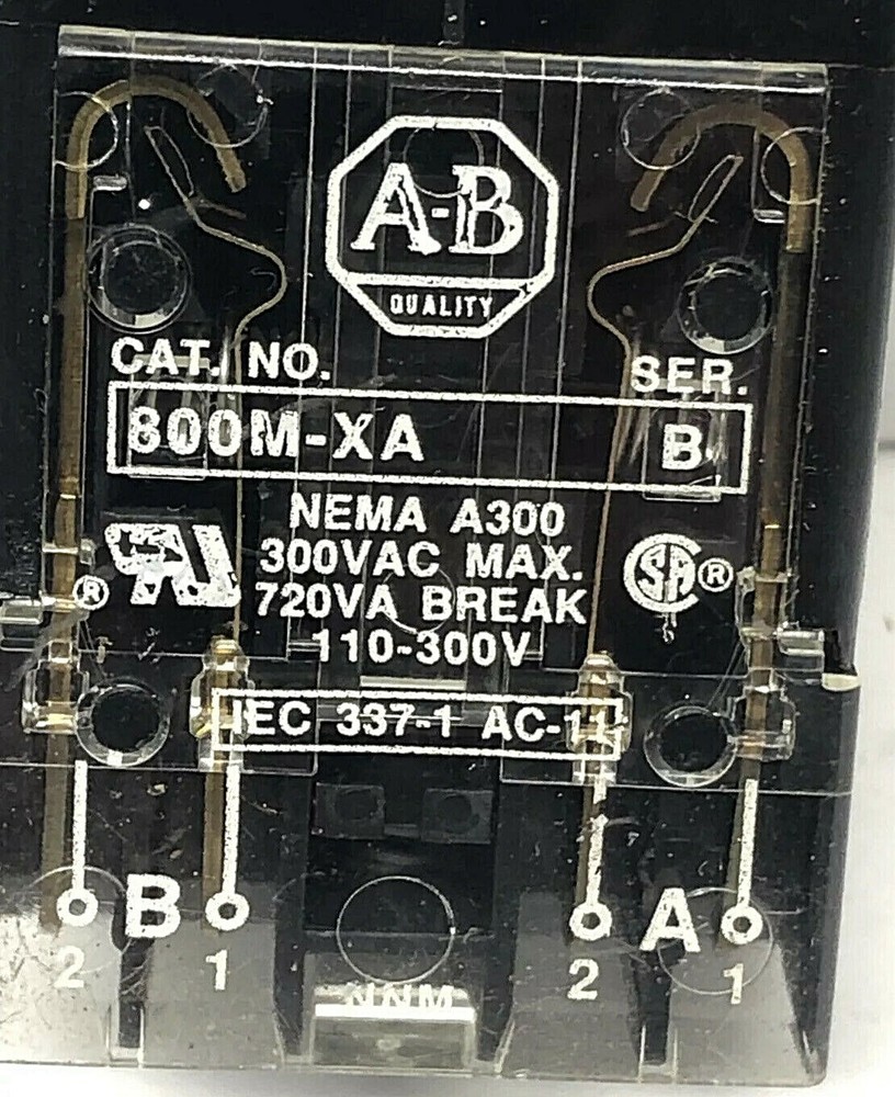 Allen Bradley 800MR-JX2B Selector Switch, Used (M)