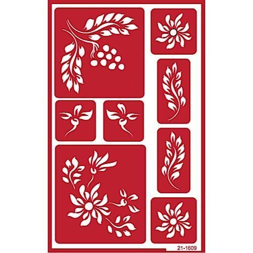 Over n Over Reusable Self Stick Reusable Glass Etching Stencils ~ BERRIES