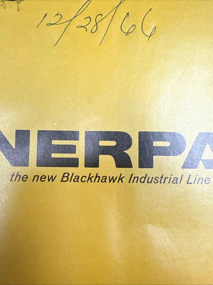 Vintage Blackhawk Tools Enerpac Catalog 🇺🇸 Excellent