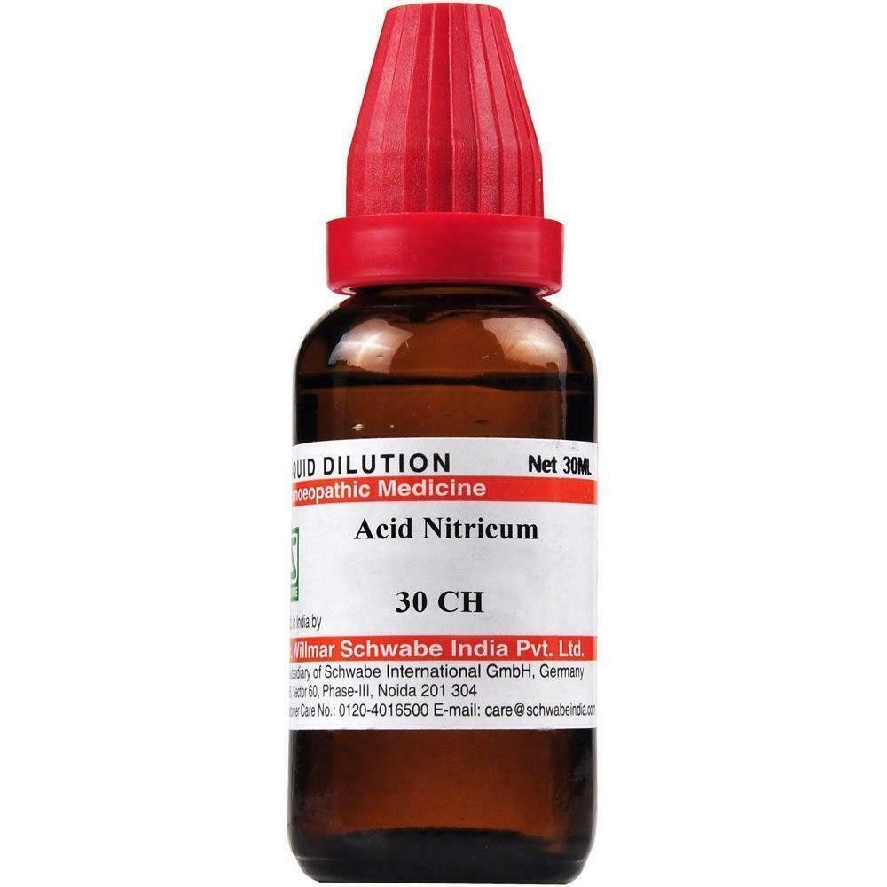 Willmar Schwabe Homeopathy Acid Nitricum (30 ML) (Select Potency)