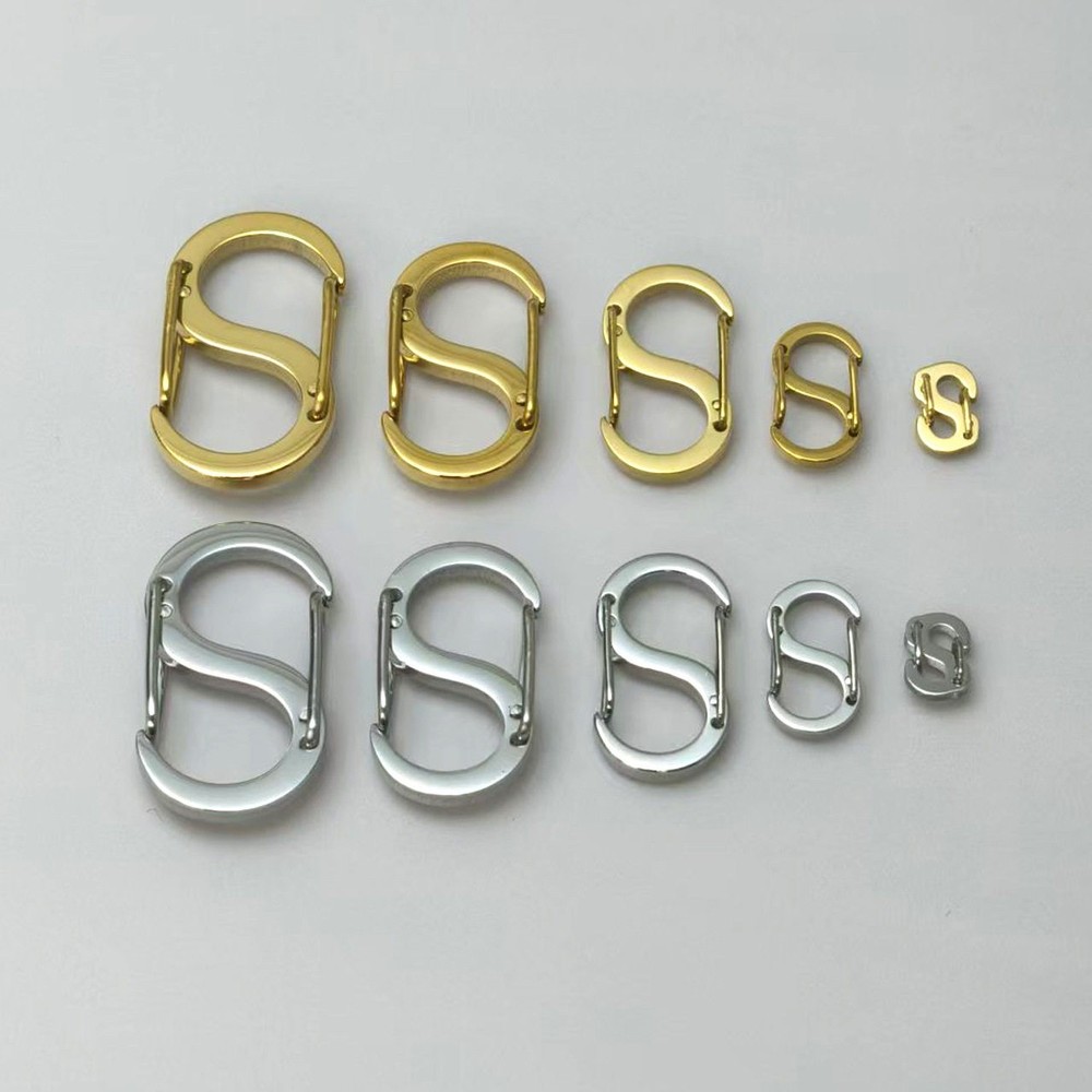 Titanium Alloy Hanging Buckle EDC 8-shape S-shape Hook Clasp For Keychain Ring