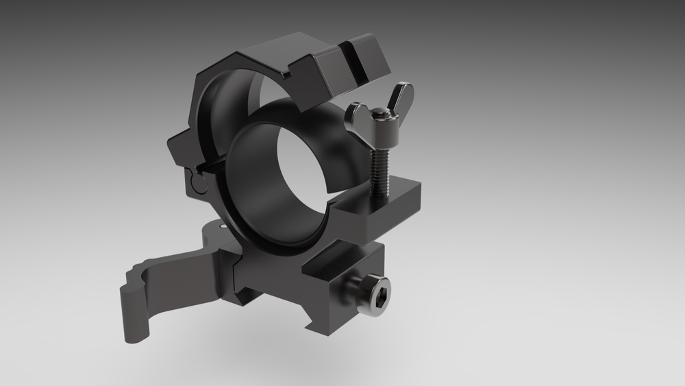 WINDAGE & ELEVATION ADJUSTABLE TORCH MOUNT.
