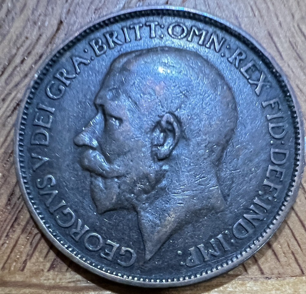 1925 GREAT BRITAIN HALF PENNY COIN ENGLAND