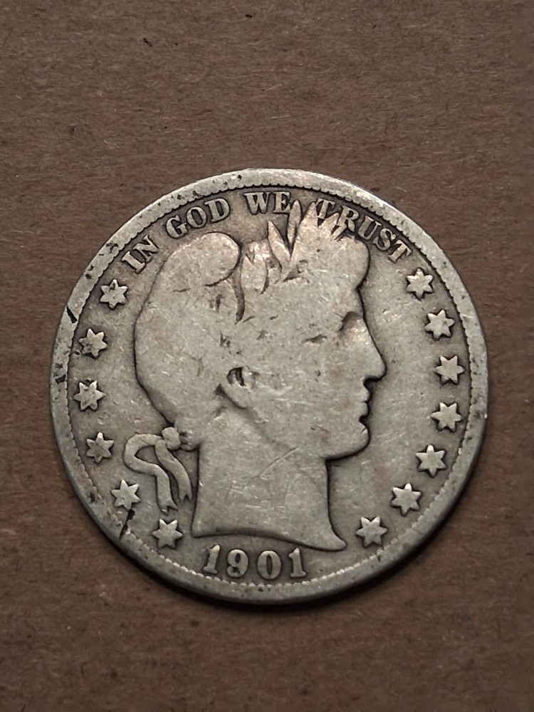 1901 BARBER HALF DOLLAR