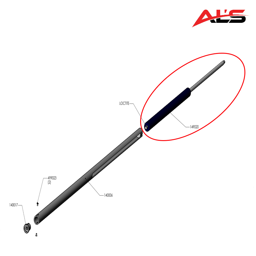 TapeTech Mudrunner Replacement Threaded Gas Spring (#149020)