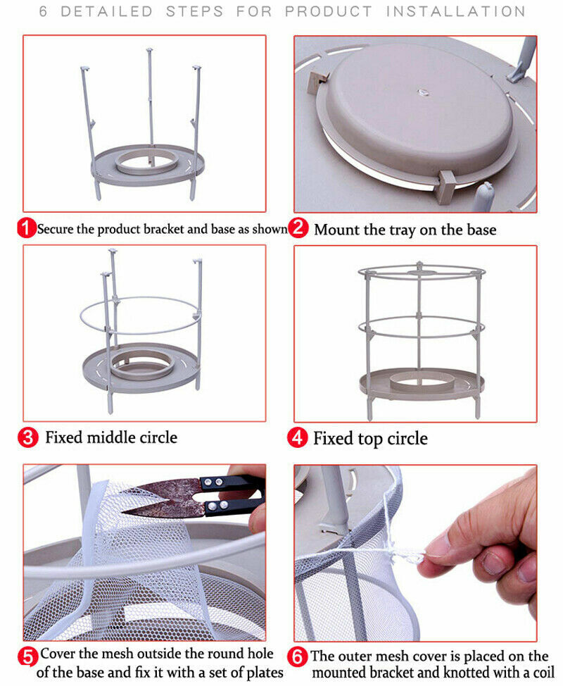 Trap Ranch Fly Cage Reusable Fly Catcher Killer Net Pest Bug Insert Auto Catch