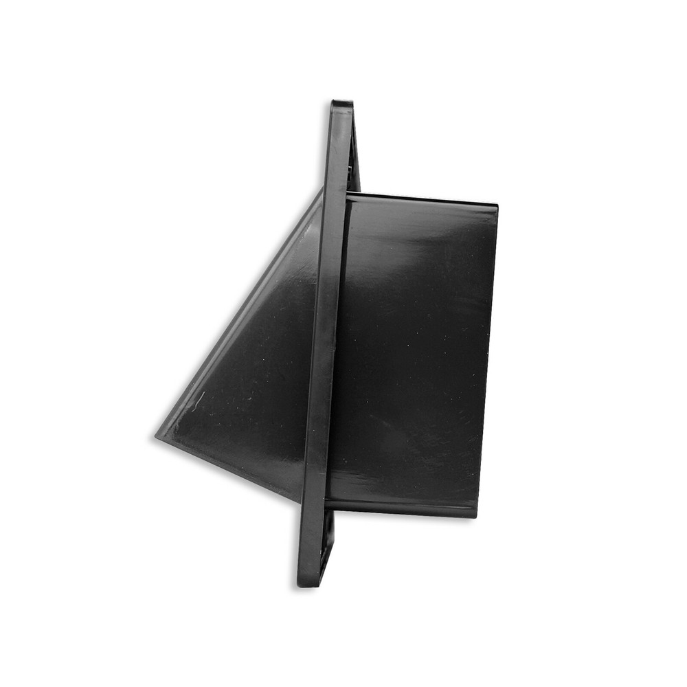 RV Exhaust Vent Cover Range Hood Manual Damper Trailer Camper Motorhome Part Blk