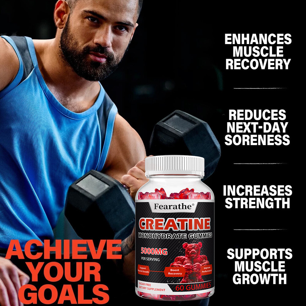Creatine Monohydrate 5000Mg Increases Muscle Energy Improved Performance