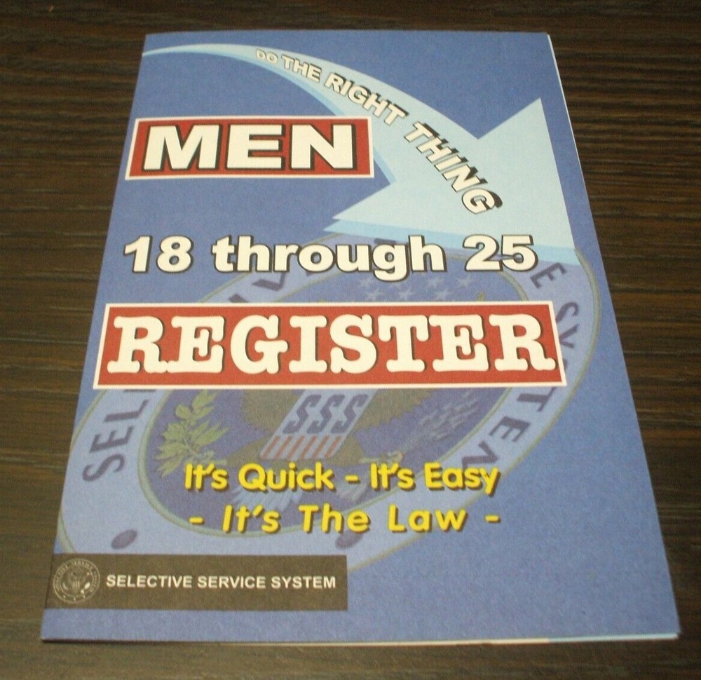 2011 SELECTIVE SERVICE REGISTER Military Brochure Mailer