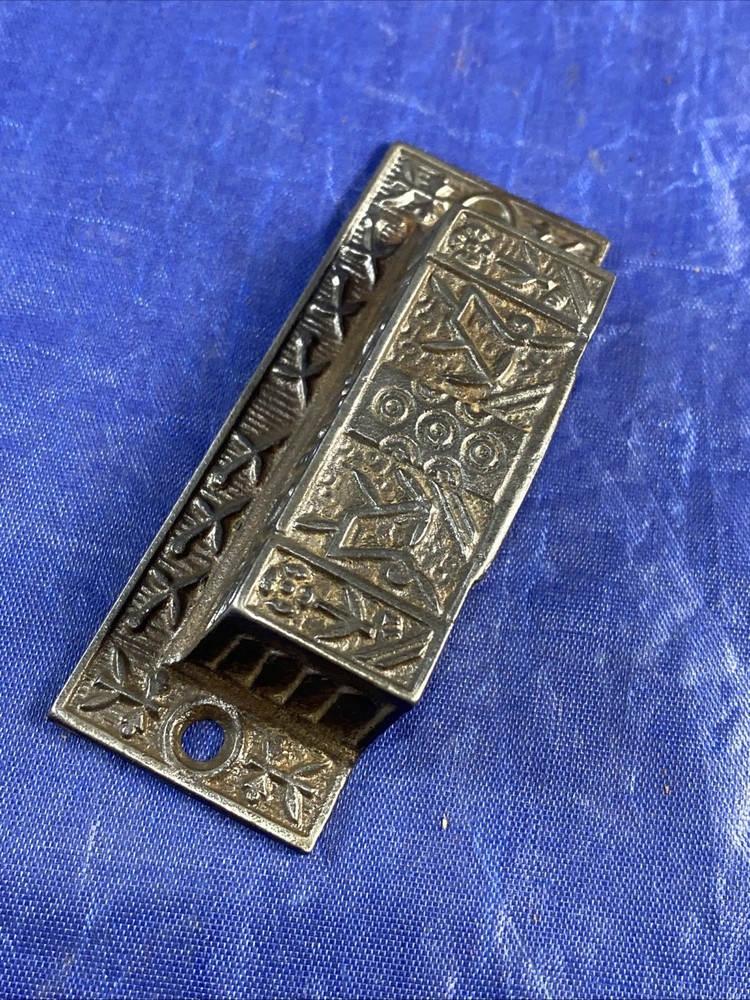 Bin Pull Apothecary Drawer Pull Handle Cast Iron Hardware Eastlake Vintage Ant.