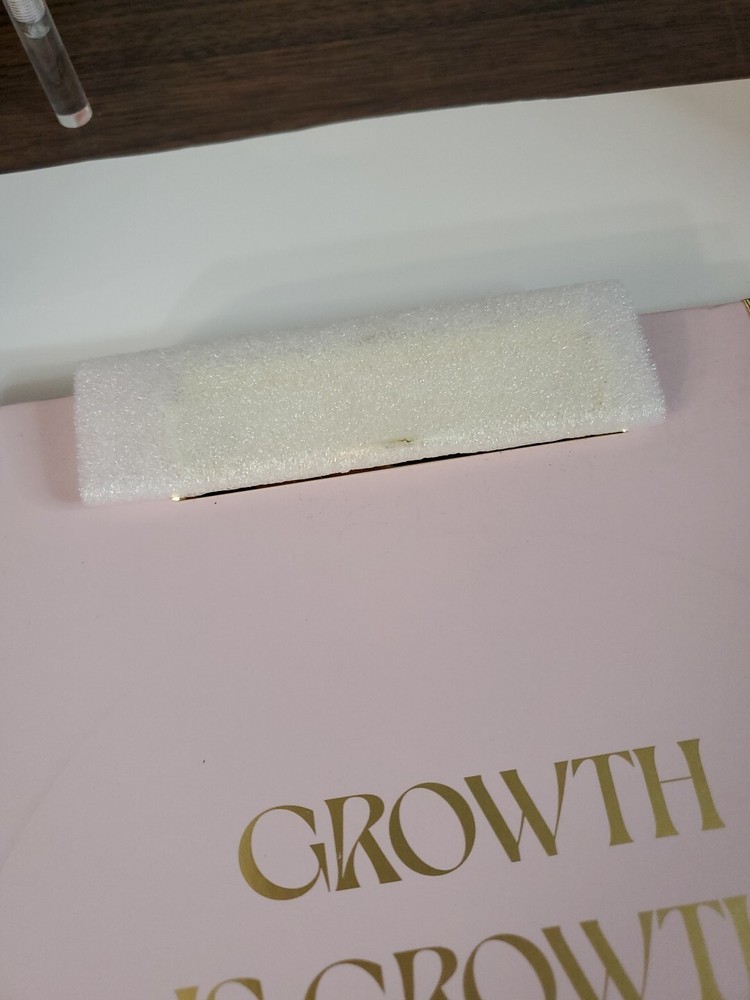 Growth Is Growth Journal Notebook Diary Lined Clipboard Pink Inspirational