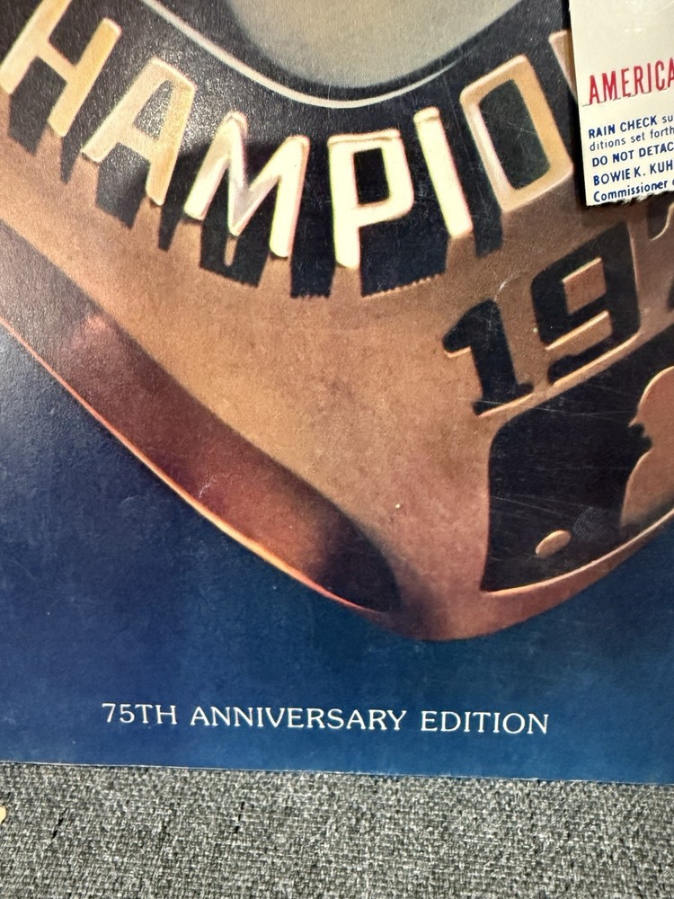 Yankees Vs Dodgers 1978 Official World Series Program With Ticket Stub