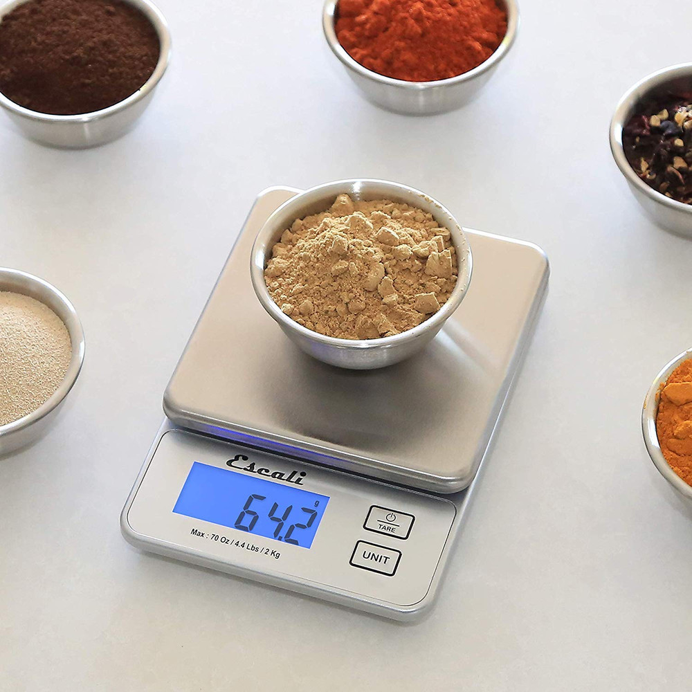 Vera PR2000S Compact High Precision Kitchen/Baking/Herb Scale, Measures Liquid a