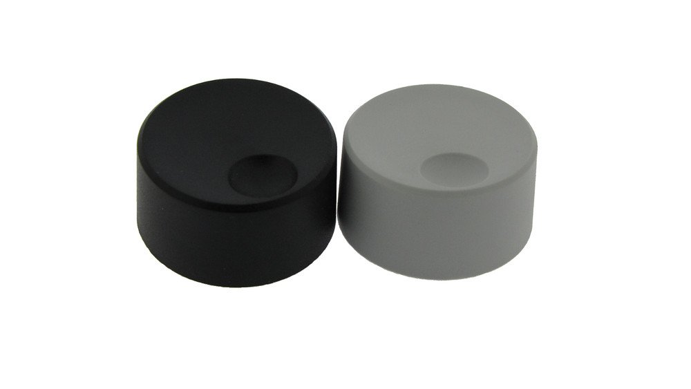 5x knob for 6mm flat axis, potentiometer encoder potentiometer knob black & grey