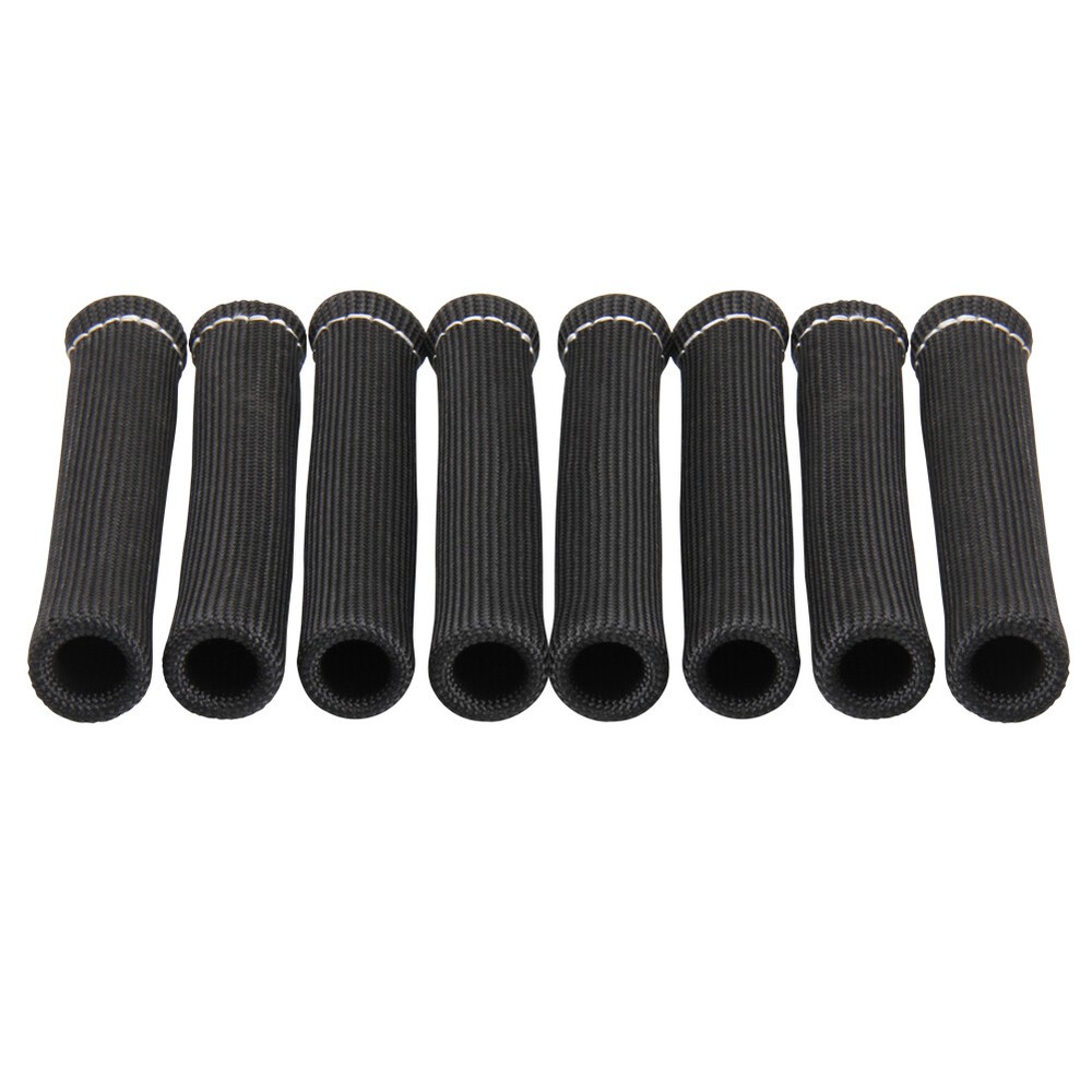 8Pack Spark Plug Heat Protector Insulating Fire Sleeve Spark Plug Wire Protector