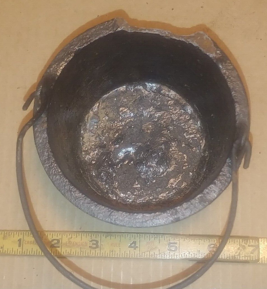 Antique Cast Iron Smelting Kettle