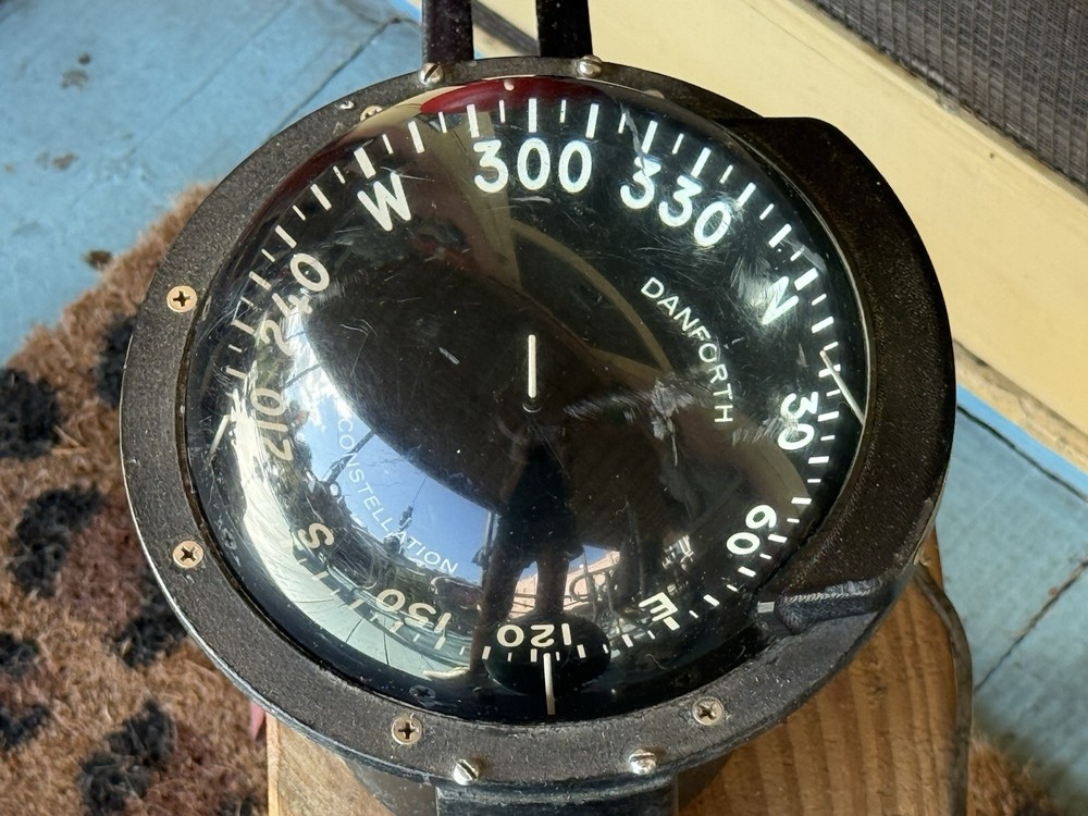 Vintage DANFORTH CONSTELLATION Ships Binnacle Compass