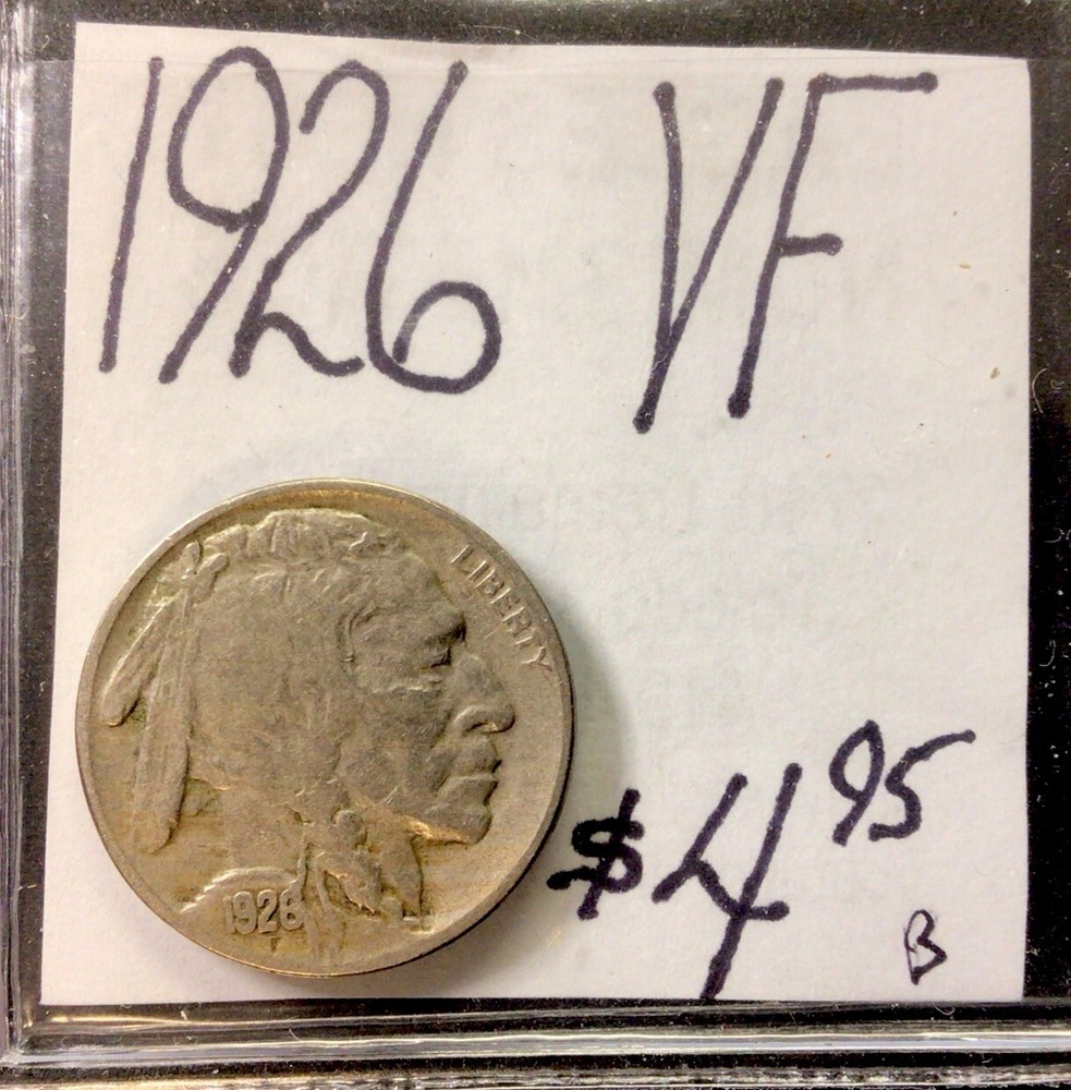 1926 Buffalo Nickel VF. ENN Coins