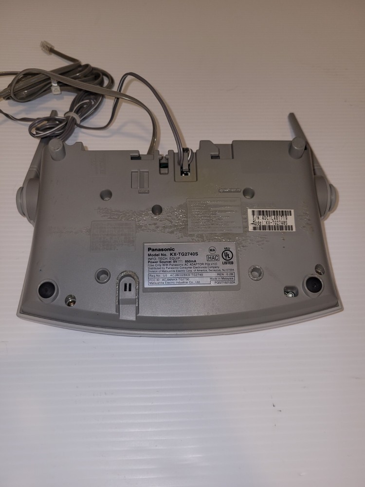 Panasonic KX-TG2740 Cellular Base w/ Power Cords Tested