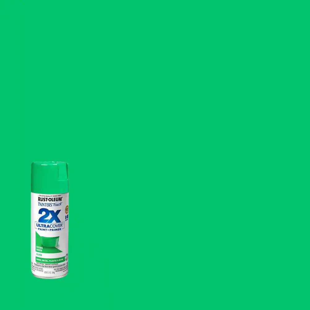 12 Oz. Gloss Spring Green General Purpose Spray Paint (6-Pack)