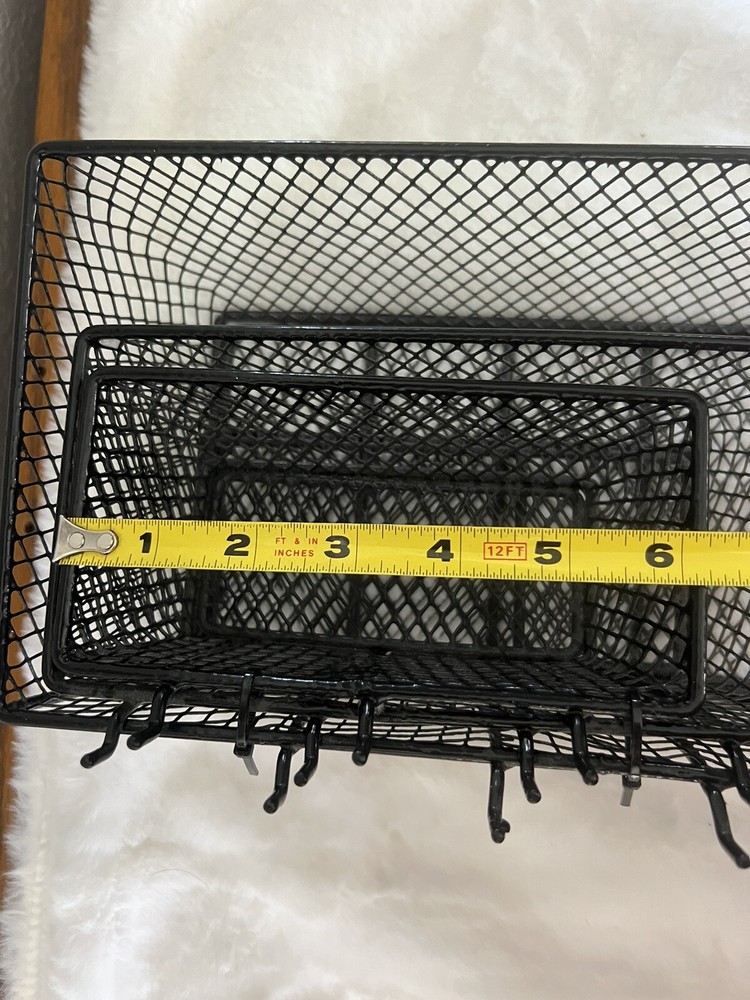 3 Piece Everbilt Wire Steel Mesh Pegboard Storage