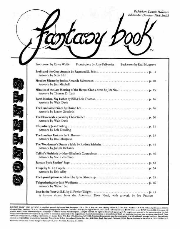 Fantasy Book #4 (NM) May 1982 Issue