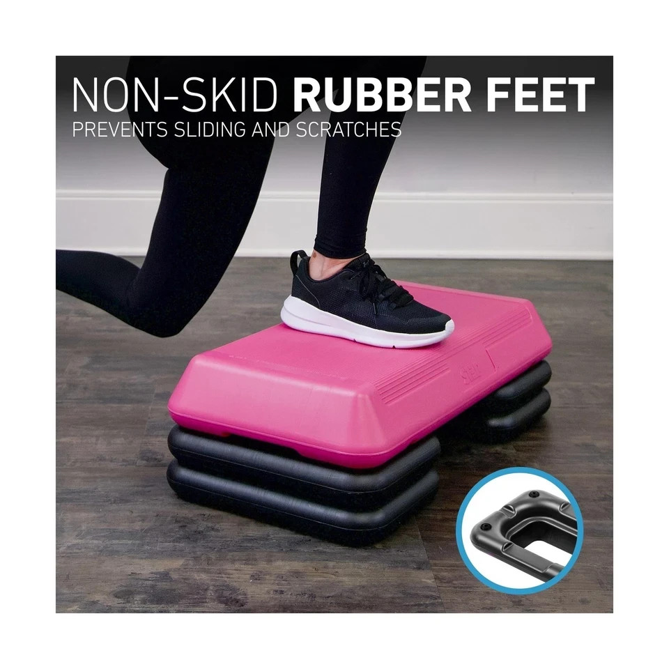 Freestyle STEP Exercise Step Platform, Circuit Size Stepper for Exercise at Home