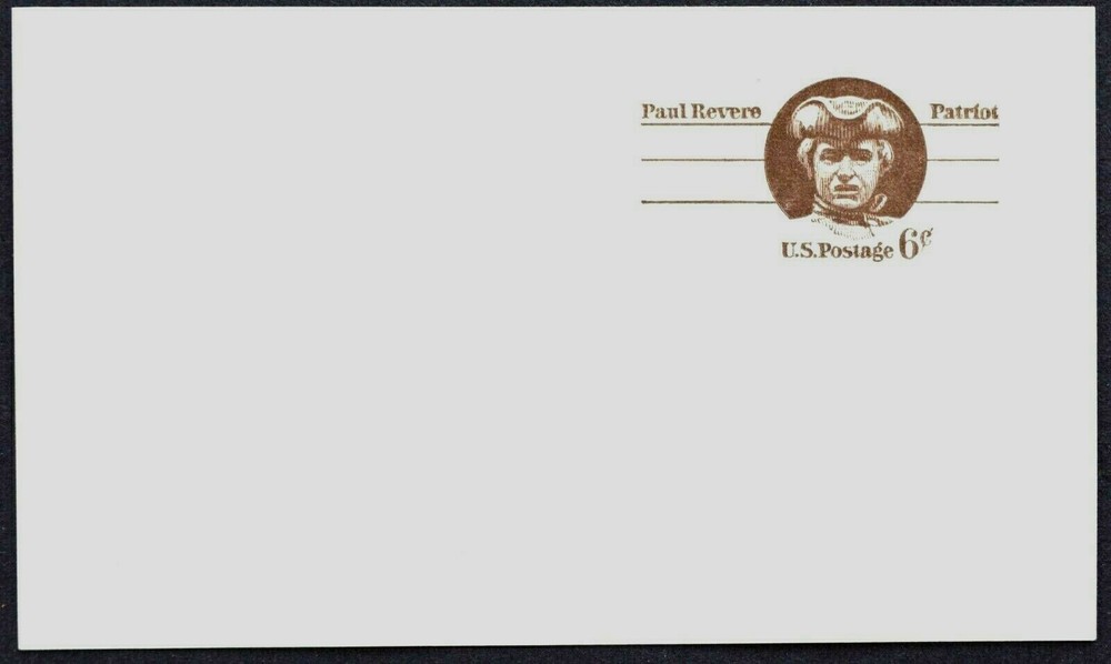 1971 US Sc. #UX58 postal card, 6 cent, mint, sharp corners, excellent condition