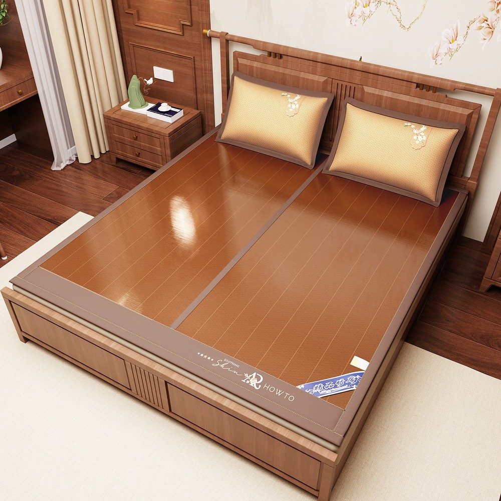 Bamboo Mat Rattan Mat Folding Bed Mat For Summer Cool Feeling 凉席 竹席 藤席 无毛刺