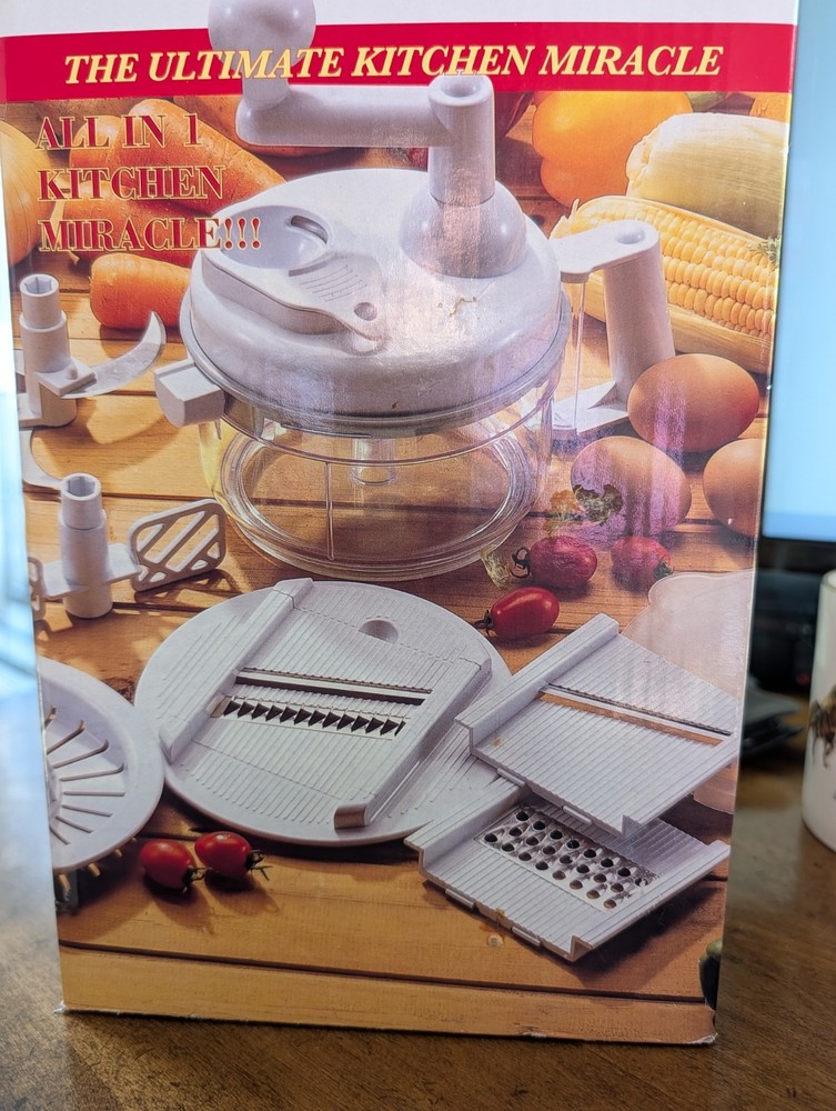 Miracle Kitchen Plus 5+ tools in one Chop Slice Shred Julienne Manual Blender