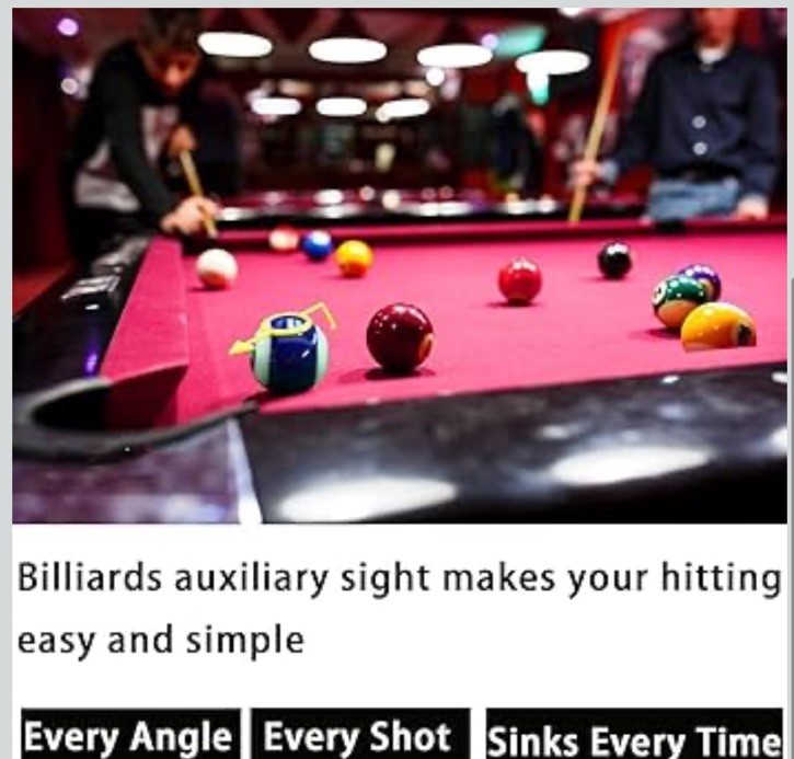 2Pack Billiards Aiming Trainer Billiards Accessories