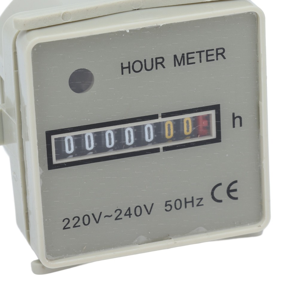 0.3W Hour Meter Mechanical Hour Counter Industrial Timer With Indicator HM‑