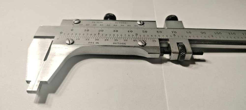 1 - Starrett #123 E & M 200mm/8" Master Vernier Caliper