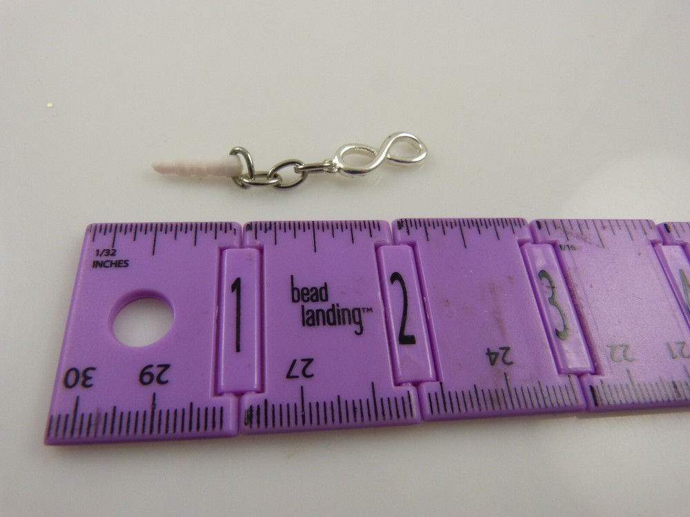 Infinity cell charm cell phone charm ear cap dust plug