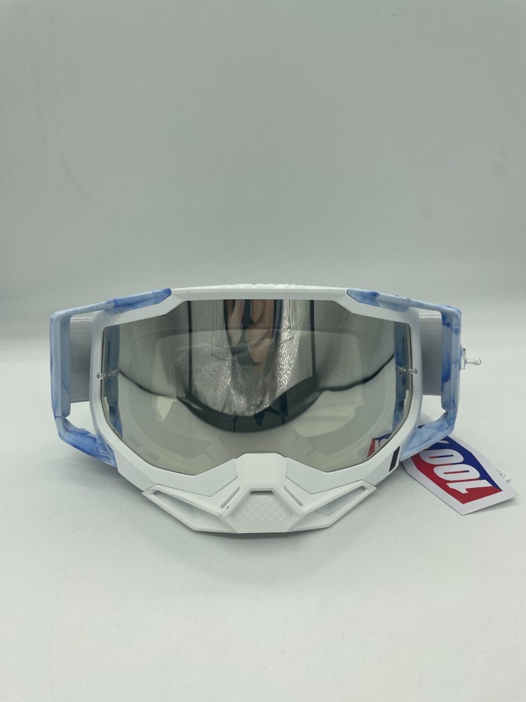 100% Racercraft 2 Goggles Mirror Silver Flash Lens
